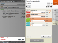 Wybór formy płatności dokumentu